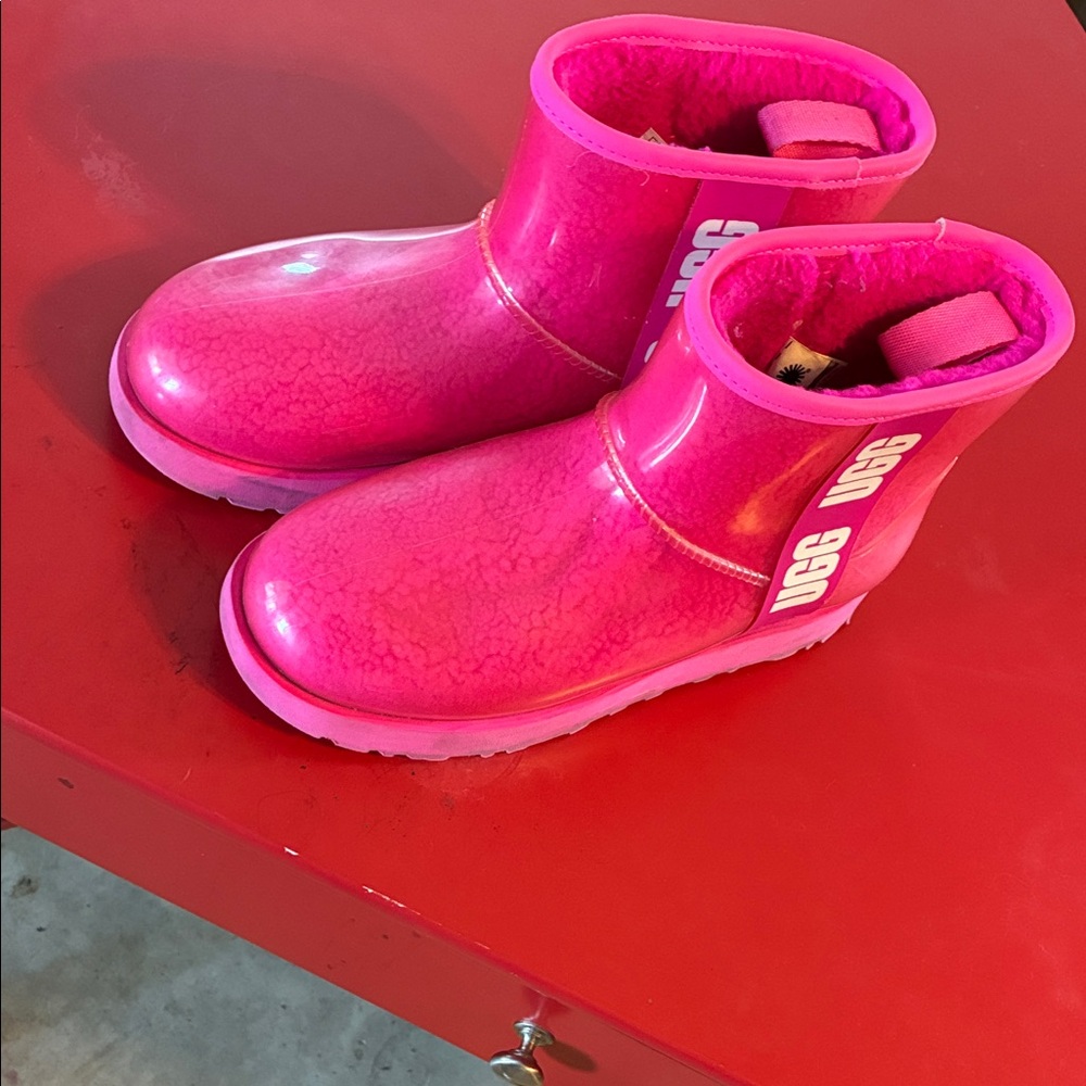 UGG Neon Pink Ankle Boots